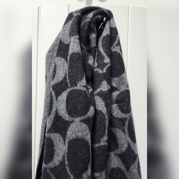 COACH Wool/Cashmere Scarf UNISEX NWOT - Picture 6 of 15